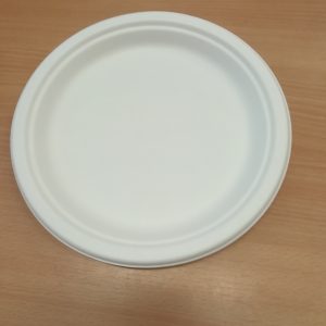 Tányér lapos cukornád china 175 mm 125 db / csomag