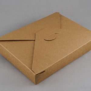 Papírdoboz ételszállító kraft 750 ml 50 db/csomag