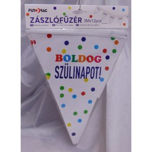 Zászlófüzér  Boldog Szülinapot 3m
