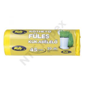 Szemeteszsák kelly kötőfüles 45 liter