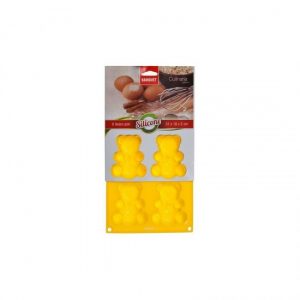 Szilikon maci 6db-os 31x18x2 cm citrom