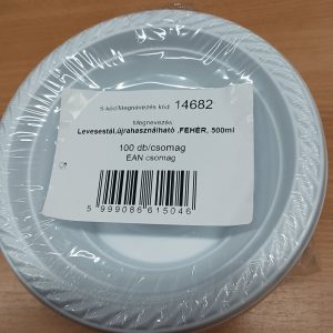 Levestál újrahasználható műanyag 500 ml 100 db